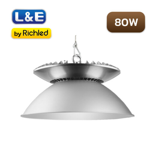 โคมไฮเบย์ LED 80W L&E HBL561