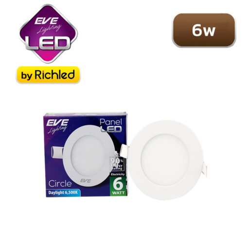 โคมไฟฝังฝ้า LED 6w EVE Circle Slim