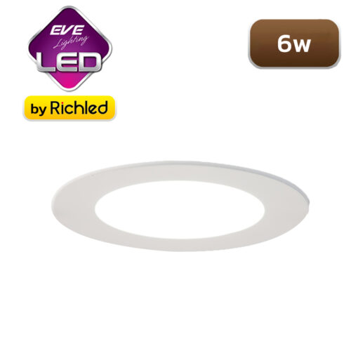 โคมไฟฝังฝ้า LED 6w EVE Circle Slim