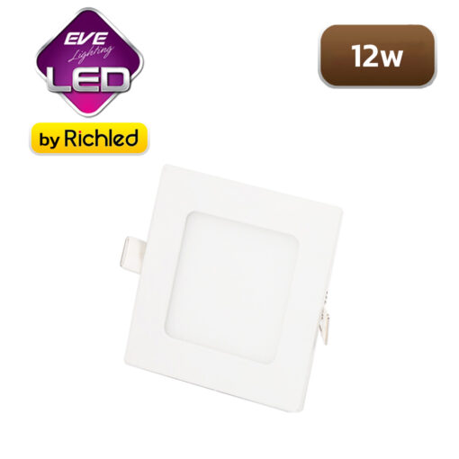 โคมไฟฝังฝ้า LED 12w EVE Square Slim