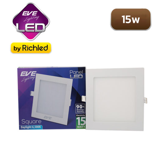 โคมไฟฝังฝ้า LED 15w EVE Square Slim