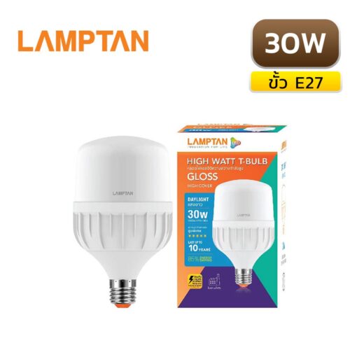 หลอดไฟ LED 30W LAMPTAN T-BULB GLOSS