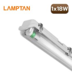 ชุดโคมกันน้ำกันฝุ่น LED 1X18W LAMPTAN TRI-PROOF SET