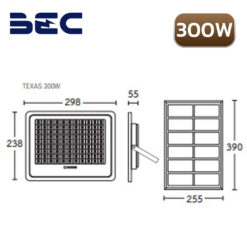 สปอร์ตไลท์ โซล่าเซลล์ 300w rich 2