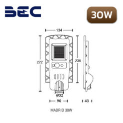 ไฟถนน-SOLAR-BEC-MADRID-30-วัตต์