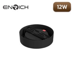 ดาวน์ไลท์-LED-หน้ากลม-ENRICH-EASY-O-สีดำ-12W-2