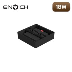 ดาวน์ไลท์-LED-หน้าเหลี่ยม-ENRICH-EASY-O-สีดำ-18W-1